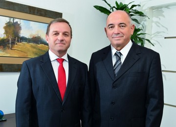 Empresários Leocádio Nonemacher e Lourenço Stangherlin_divulgação Jonas Rosa