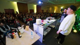 Ravi Leite e William Williges abriram segunda edição do Temperar – Cozinha & Mercado com aula-show_divulgação Julio Soares|Fotobjetiva